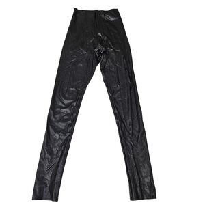 Commando High Waisted Faux‎ Leather Leggings Size S Black